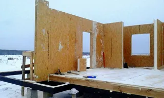 Garage, “Solo + garage” design, Sverdlovsk Region: wall assembly