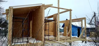Haus 69 m², individuelles Projekt, SNT „Juschnyj-5“: Wandmontage