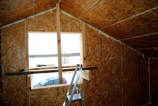 House, “Ermak” design, Serednevo village: interior partitions