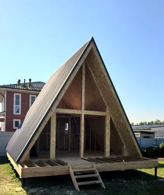 Haus nach Projekt „A-Frame Altai“, Gebiet Moskau: Dach