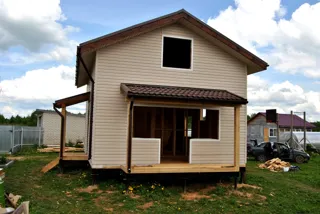 Haus nach Projekt „Ermak“, Dorf Vasilevo: Fertiges Haus