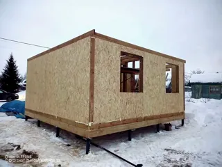 Custom-design house, Kostroma Region: wall assembly