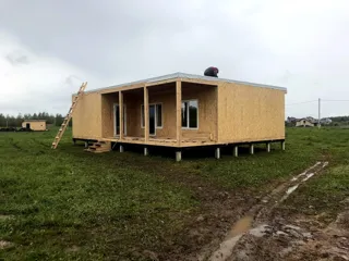 Haus nach Projekt „Mistika - E2.8“, Gebiet Moskau: Fertiges Haus