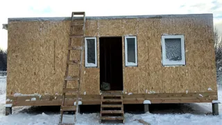 Haus 60 m² nach individuellem Projekt, Dorf Slobodka Sergiev: Fertiges Haus