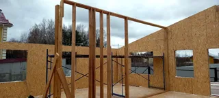 Haus 147 m², Projekt „Eger“, Siedlung Sosny: Wandmontage
