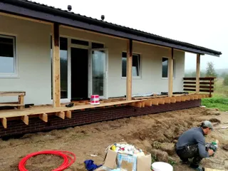 House, “Ivalo” design, Beli village: facade finishing