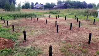 Haus nach individuellem Projekt, Dorf Fedosovo: Fundament und Grundrahmen