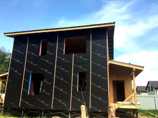 Haus nach Projekt „Orléans“, Gebiet Moskau: Fassadenverkleidung