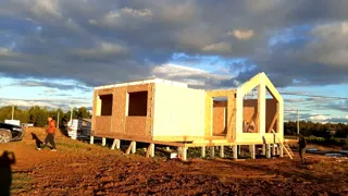 Haus nach individuellem Projekt, KP „Isumrud, Dorf Nowo-Talizy“: Wandmontage