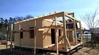 Custom-design house, Nikulskoe village: finished building