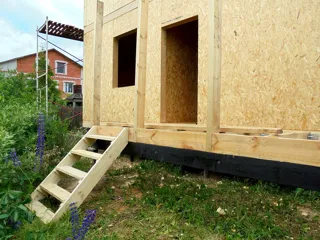 Haus nach Projekt „Metschta“, Gebiet Iwanowo: Wandmontage