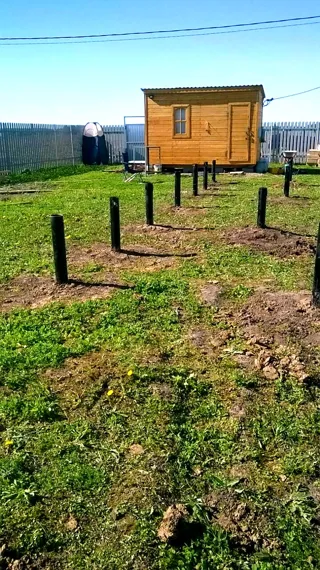 Haus nach Projekt „Finnisch 70“, Gebiet Moskau: Fundament und Grundrahmen