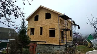 Haus nach individuellem Entwurf, Gartengemeinschaft SNT „Lasarewo“: Wandmontage