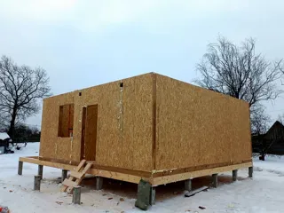 Haus 131,5 m², Projekt „Sefir“, Vologda: Wandmontage