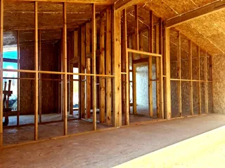 98 m² house, “Half-timbered 98” design, Rogovitsy village: interior partitions