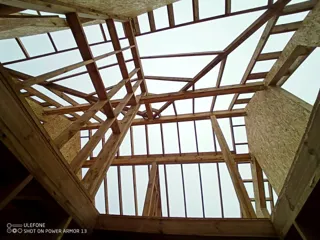 Haus nach Projekt „Elisej“, Region Wologda: Dach