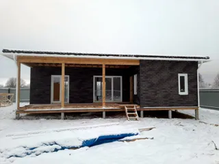 Haus nach Projekt „Randevu - E2.8“, Dorf Bashutino: Fertiges Haus