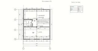 Haus nach individuellem Entwurf, Dorf Telyatevo: Grundriss des Projekts