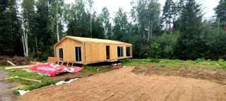 Haus nach individuellem Entwurf, Region Leningrad: fertiges Gebäude