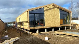 Haus nach individuellem Entwurf, Gebiet Iwanowo: Wandmontage