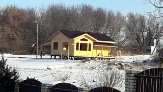 Haus nach Projekt „Galaktika - 76.65“, Region Rjasan: Wandmontage