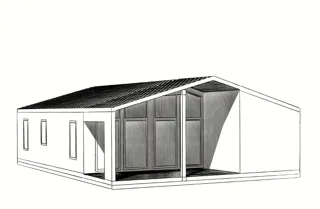 103 m² ev, özel proje, “Mebelşçik” SNT: proje görselleştirmesi