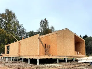 141 m² ev, “Barnhouse 110” projesi, “EKO OZERO” sitesi: duvar montajı