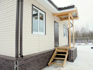 Haus nach Projekt „Vivat 2.5“, Dorf Barskovo: Fertiges Haus