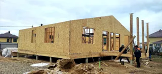 Haus 147 m², Projekt „Eger“, Siedlung Sosny: Wandmontage