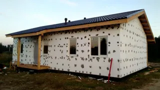 House, “Ivalo” design, Beli village: facade finishing