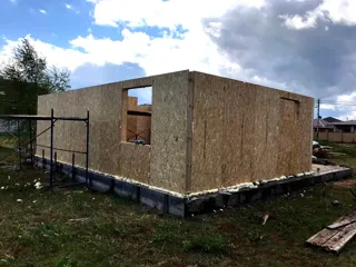 Haus 123,6 m², Projekt „Dorofejewo“, Dorf Afanasovo: Wandmontage