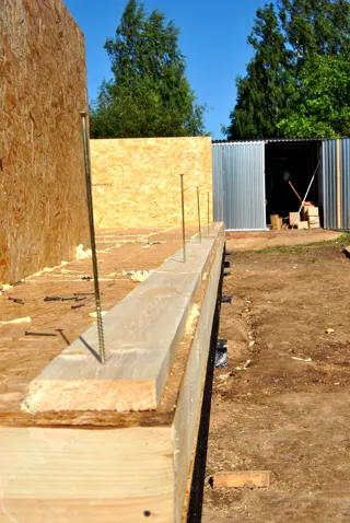 Haus nach Projekt „Lord“, Gebiet Iwanowo: Wandmontage
