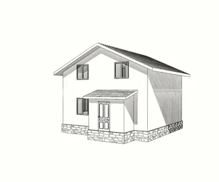 Haus nach individuellem Entwurf, Siedlung Shuvalovo: Projektvisualisierung