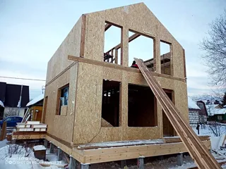 75 m² ev, özel proje, Severnyy kasabası: ikinci kat ve çatı katı