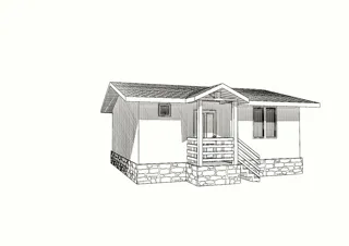 Haus nach individuellem Projekt, SNT „Sarja“: Projektvisualisierung