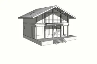 Haus 142 m², individuelles Projekt, Siedlung „Fontainebleau“: Projektvisualisierung