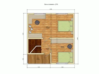 “Vdohnovenie” projesine göre ev, Yaroslavl bölgesi: proje planı