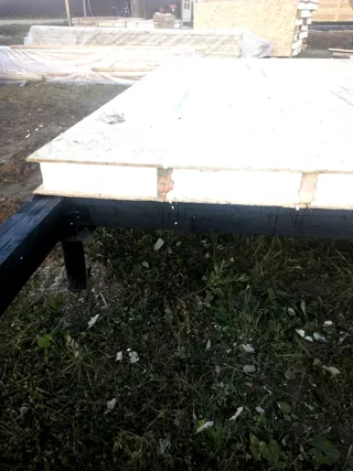 Haus nach Projekt „Mistika - S2.8“, Narofominsk: Fundament und Grundrahmen