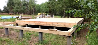 Özel projeye göre 54,5 m² ev, Barskoe köyü: 0 kotunda SIP panel zemin