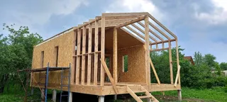 Özel projeye göre 49 m² ev, Bogoslovo köyü: duvar montajı