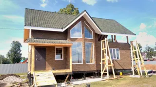 Haus nach Projekt „Sarja“, Kazan: Fassadenverkleidung