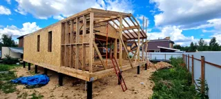 Haus 100 m² nach Projekt „Barnhouse 76.1“, Gebiet Moskau: Dach