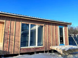 Haus 69 m², individuelles Projekt, SNT „Juschnyj-5“: fertiges Haus