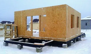 Garage, “Solo + garage” design, Sverdlovsk Region: wall assembly