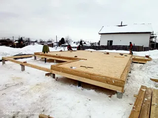 103 m² ev, özel proje, “Mebelşçik” SNT: 0 kotunda SIP panel döşeme