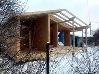 Haus 69 m², individuelles Projekt, SNT „Juschnyj-5“: Wandmontage
