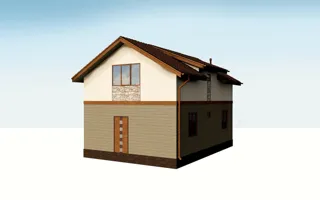 Custom-design house, Ishnya settlement: project rendering