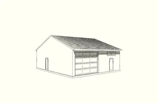 Garage nach individuellem Projekt, Gebiet Iwanowo: Projektvisualisierung