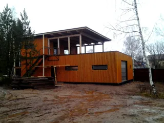 Garage nach Projekt „Garage“, Gebiet Kostroma: fertiges Gebäude