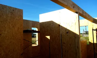 Haus nach Projekt „Radoniza“, Dorf Kalacheva: Wandmontage